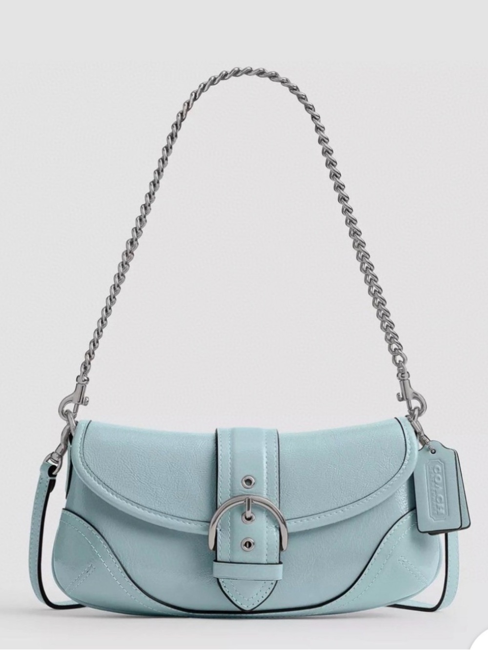 COACH Soho 25 Light Blue Leather Shoulder Bag SOLD OUT & BRAND NEW